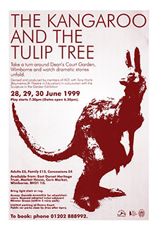 Poster for The Kangaroo & The Tulip Tree • Dean’s Court, Wimborne