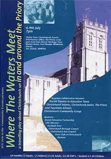 Poster for Where the Waters Meet • Christchurch Priory