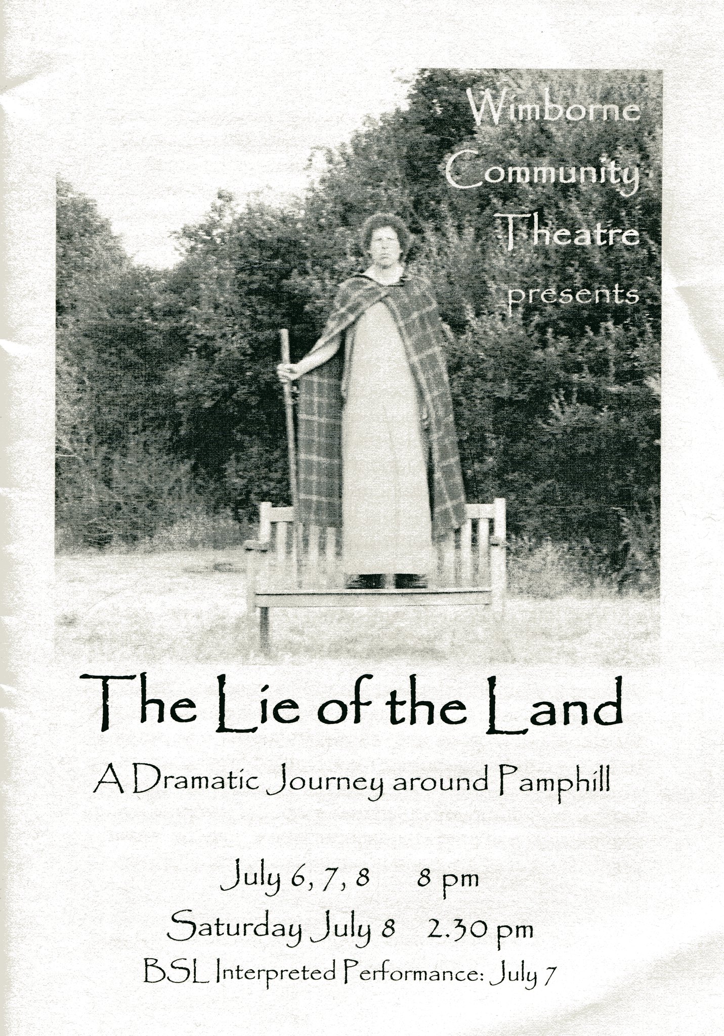 Poster for The Lie of the Land • Pamphill, Wimborne